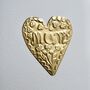 Personalised Gold Foil Heart Mum Birthday Card, thumbnail 2 of 3
