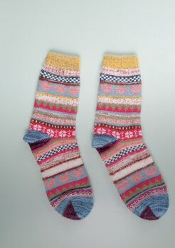 Nordic Wool Blend Socks, 2 of 6