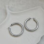 4cm Silver Hoops, thumbnail 2 of 6