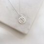 Sterling Silver Zodiac Charm Necklace – Libra, thumbnail 2 of 6