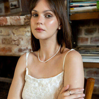 Natural Freshwater Real Seed Pearl Strand Necklace, 4 of 5