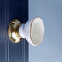 G Decor Rhodes Cream Handcrafted And Hand Painted Ceramic Mortice Door Knob Set Internal Turning Handles For Door, thumbnail 2 of 5