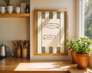 Kettle's On, Sound Tea Time Themed Art Print, 3 of 6