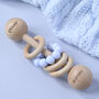 Personalised Baby Boy Rattle Teether, thumbnail 1 of 3
