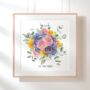 Personalised Family Birth Flower Digital Download Print, thumbnail 2 of 4