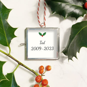 Pet, Memory, Christmas Tree Decoration Photo Frame, 2 of 3
