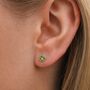 Sterling Silver August Birthstone Stud Earrings, thumbnail 1 of 4