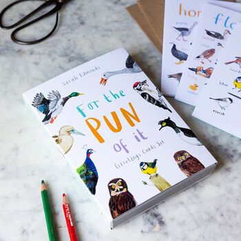Boxed Set Of Eight Bird Pun Cards, 2 of 6