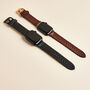 Personalised Leather Apple Watch Strap, thumbnail 2 of 5