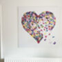 Large Feature Wall Butterfly Kaleidoscope Heart Print, thumbnail 4 of 6