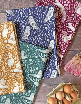 Owls Print Tea Towel, 8 of 8