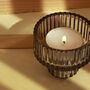 G Decor Set Of Two Grey Dinner Candle/Tea Light Holders, thumbnail 4 of 9