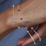 Adjustable Slider Bracelet With Gemstones, thumbnail 1 of 7