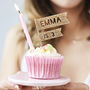 Birthday Party Personalised Cupcake Topper, thumbnail 1 of 8