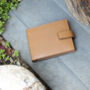 Men's Luxury Tan Leather Wallet Flip Up Rfid Safe, thumbnail 2 of 6
