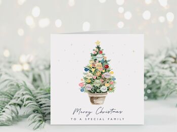 Personalised Christmas Tree Family Card *Up To Eight Personalised Baubles, 7 of 7