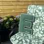 Embroidered Letter Cushion In Forest Green, thumbnail 1 of 4