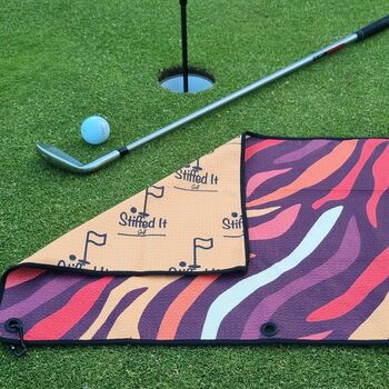 Personalised Putt It Like It's Hot Golf Towel, 3 of 4