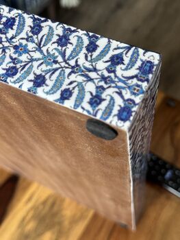 Wooden Serving Tray, Printed Square, 5 of 13