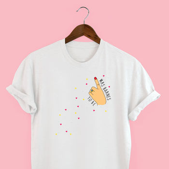 Personalised Engagement Or Hen Do T Shirt, 2 of 2