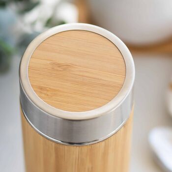 Personalised Father's Day Football Fuel Bamboo Flask, 4 of 6