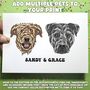 Personalise Airedale Terrier Portrait Print, thumbnail 6 of 9