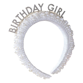 Pearl Birthday Girl Headband, 2 of 3