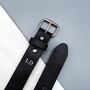 Handmade Personalised Men's Hidden Initial Leather Belt, thumbnail 1 of 7