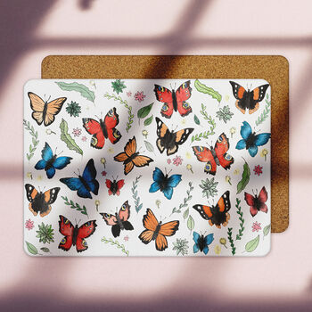 Melamine And Cork Butterflies Placemats, 4 of 7