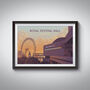 Royal Festival Hall London Travel Poster Art Print, thumbnail 1 of 8