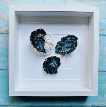 Porcelain Glazed Sea Shell Wall Art: Stormy Seas, 4 of 7