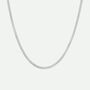 Sterling Silver Franco Chain Necklace 22 Inch, thumbnail 3 of 6