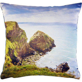 'Rock Face' Luxury Handmade Photo Cushion, 2 of 2