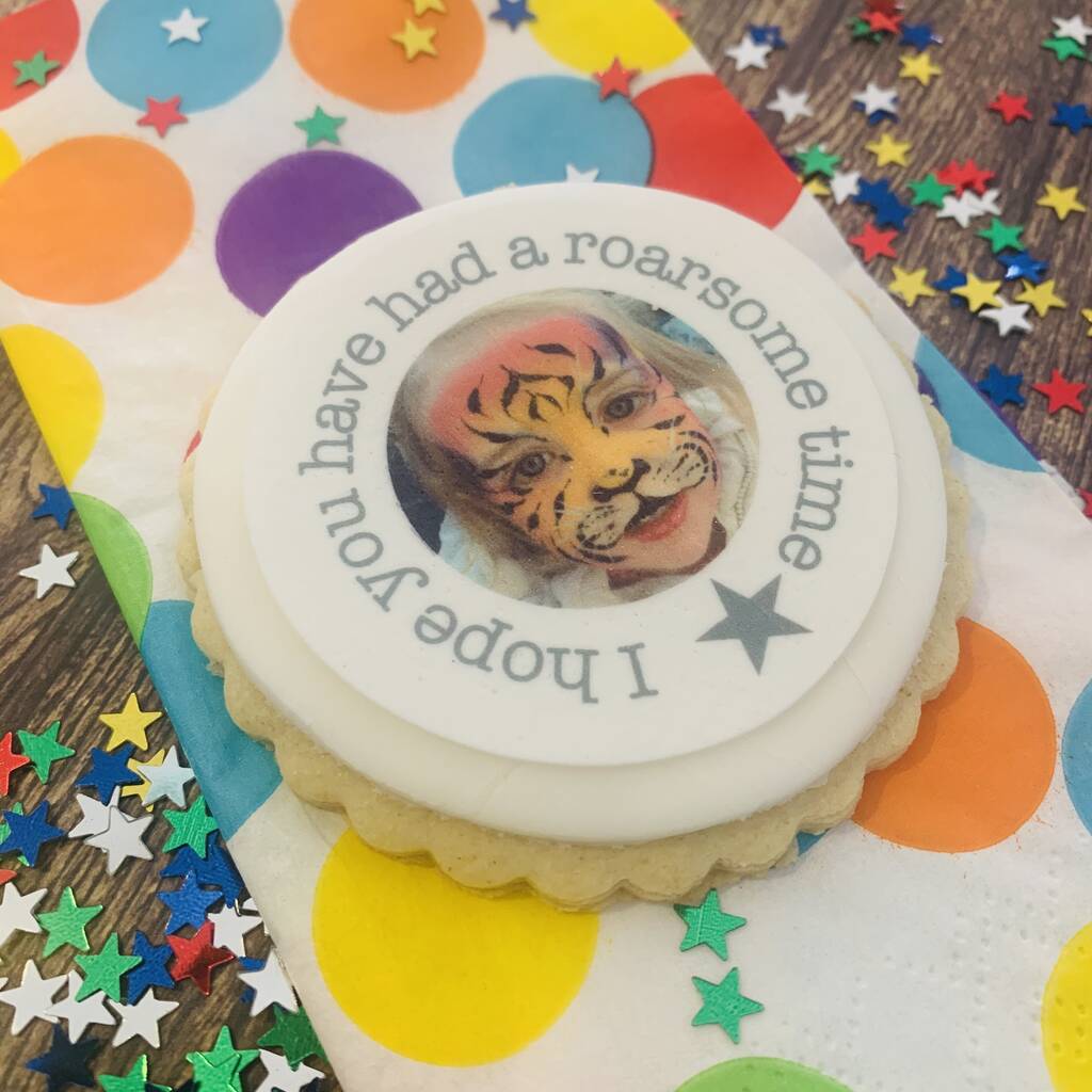 Personalised Edible Photo Party Favour Biscuits, 1 of 8