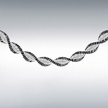 Silver Contrast Twist Chain Necklace, 4 of 7