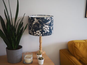 Teal Blue Bird Lampshade, 3 of 11