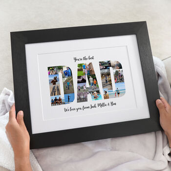 Personalised Photos Inside Dad Word Art, 2 of 11