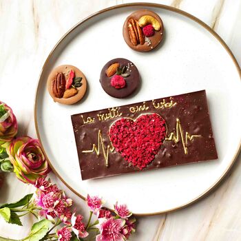 Chocolate Heart, Artisan 'Pulse Of Love' Heartbeat Gift, 3 of 10