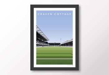 Fulham Fc Craven Cottage Hammersmith End Poster, 8 of 8