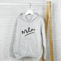 Ball Pen Style Personalised Kids Hoodie, thumbnail 1 of 4