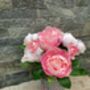 Pink Peonies Artificial Silk Flower Arrangement Mothers Day Gift, thumbnail 5 of 5