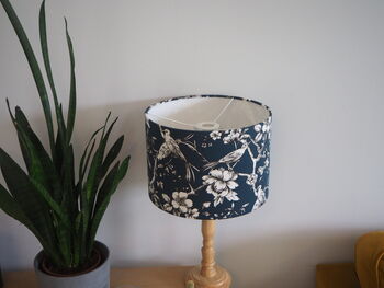 Teal Blue Bird Lampshade, 4 of 11