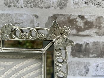 Silver Aged Butterfly Photo Frame 7x5 Inch, 12 of 12