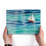 'Caribbean Sailboat' Worktop Saver Chopping Board, thumbnail 5 of 12