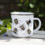 Bumble Bee Enamel Camping Mug, thumbnail 1 of 6