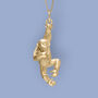 Cheeky Monkey Necklace In 18ct Gold Plated Silver, thumbnail 1 of 12