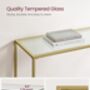 Modern Tempered Glass Console Table, thumbnail 8 of 9