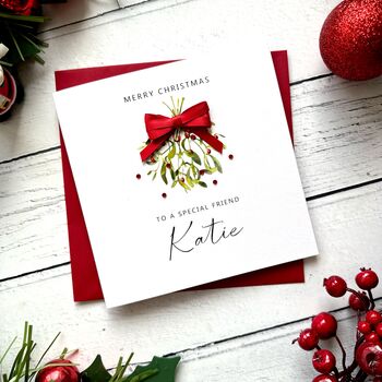 Special Friend Personalised Christmas Card, 3 of 6