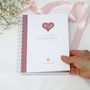 Personalised Heart Wedding Planner Handbook, thumbnail 3 of 11