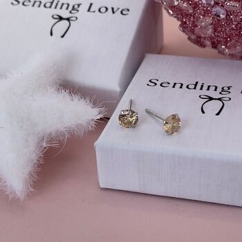 Christmas Gift November Birthstone Earrings Gift For Her, 4 of 6